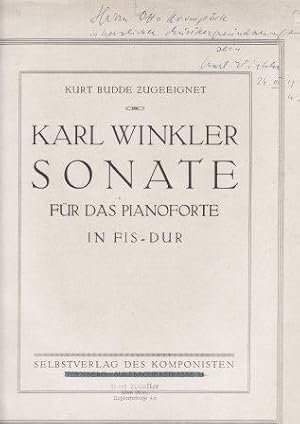 Sonate für das Pianoforte in Fis-Dur [Op. 2].