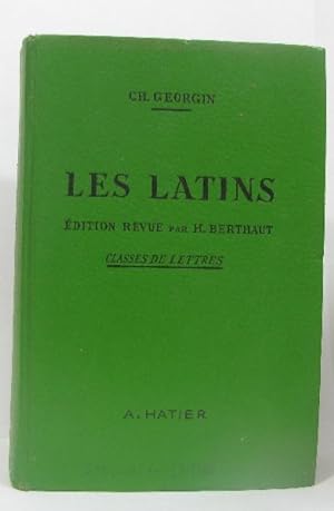 Les latins pages principales des auteurs du programme - classes de lettres