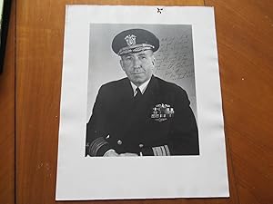 Original Photograph- Rear Admiral James Fife, Inscribed To Submarine Commander Raymond "Benny" Bass