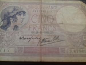 billets de cinq francs de 1917
