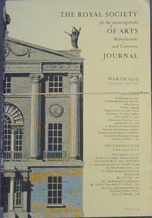 The Royal Society for the encouragement of Arts, Manufactures and Commerce Journal - March, Augus...