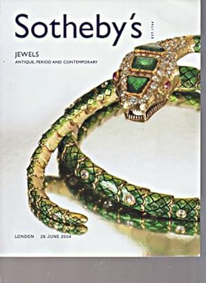 Sothebys June 2004 Jewels Antique, Period & Contemporary