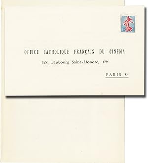 Grand Prix de L'O.C.F.C 1961 (Original French invitation for the 1961 award ceremony)
