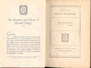 Notes on the Harvard Tercentenary