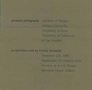 Graduate Photography: Institute of Design, Indiana University, University of Iowa, University of ...