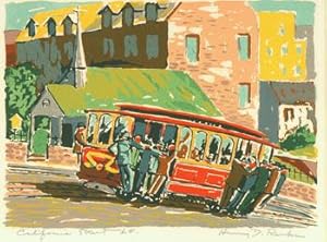California Street, San Francisco. Penciled signature and title by artist.