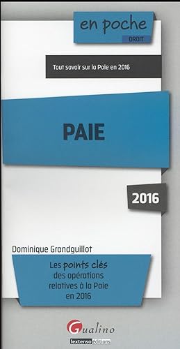 paie (édition 2016)