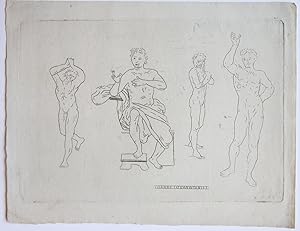 Study of a male figure (Tekening van man).