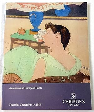 American and European Prints. Christie's New York: September 13, 1984