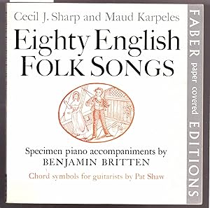Eighty English Folk Songs - Specimen Piano Accompaniments By Benjamin Britten - Chord Symbols for...