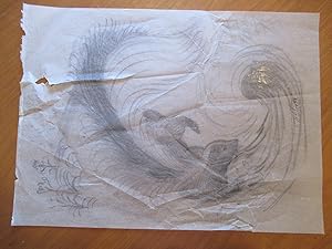 Original Drawing: Otter In Waves