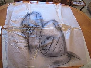 Original Drawing: Study For A Modernist Mural Of Norman Warriors