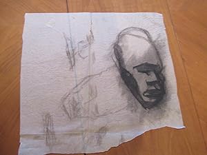 Original Drawing: Negro Head, Sketch For Modernist Mural "Lincoln Freeing The Slaves"