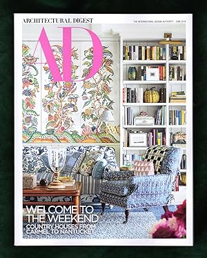 Architectural Digest - June, 2018. Welcome to the Weekend. Carmel, Nantucket, Country Hiuses, Mar...