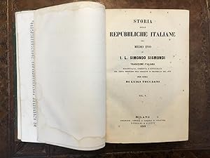 Storia delle Repubbliche italiane del Medio evo. Vol. V