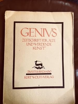 GENIUS: Volume I-Zeitschrift fur alte und Werdende Kunst; Volume II-Zeitschrift fur alte und Werd...
