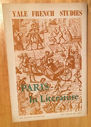 Paris in Literature. Yale French Studies, No 32