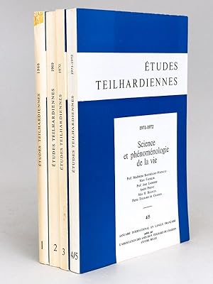 Etudes Teilhardiennes (5 Numéros : Complet) Vol. I 1968 : Science & Foi ; Vol. II 1969 : L'Evolut...
