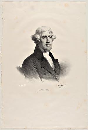 [LITHOGRAPHED PORTRAIT OF THOMAS JEFFERSON, BY MAURAISSE]