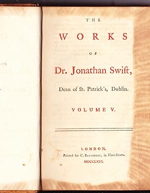 The Works of Dr. Jonathan Swift, Dean of St. Patrick's, Dublin (Volume V only)