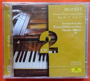 2 CD - Great Piano Concertos Nos. 20, 21, 25 & 27 (Friedrich Gulda, Wiener Philharmoniker Claudi ...