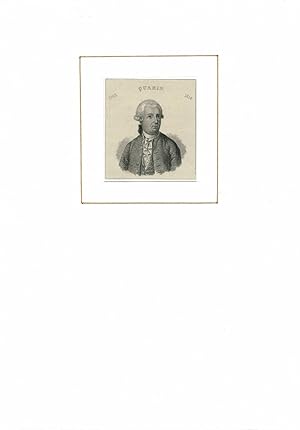 PORTRAIT Joseph von Quarin. (1733 Wien - 1814 ebenda. Österreichischer Arzt). Schulterstück im Ha...