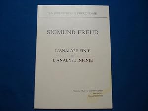 Sigmund Freud L'Analye Finie et l'Analyse Infinie
