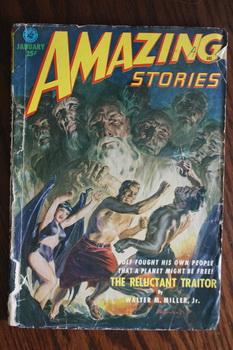 AMAZING STORIES (Pulp Magazine). January 1952; -- Volume 26 #1 The Reluctant Traitor by Walter M....