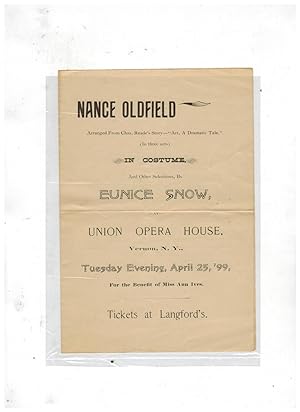 NANCE OLDFIELD IN COSTUME (Theater Program)
