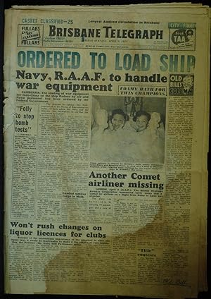 Brisbane Telegraph April 9 1954