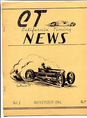 CT California Timing News Nov 1946 #7-Very rare Auto Racing publication!
