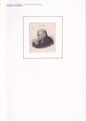 PORTRAIT Laurence Sterne. (1713 Clonmel, Irland - 1768 London. Britischer Schriftsteller). Schult...