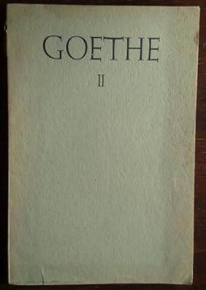 Goethe II (Gedichte).