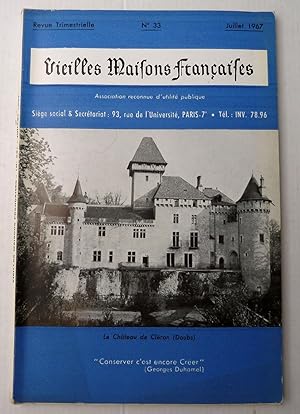 Vieilles Maisons Françaises N°33. Le Château de Cléron (Doubs)