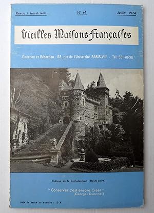 Vieilles Maisons Françaises N°61. 1974. Château de la Rochelambert (Haute-Loire).