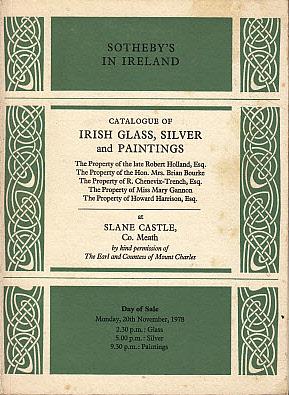 Sotheby's in Ireland: Catalogue of Irish Glass, Silver and Paintings