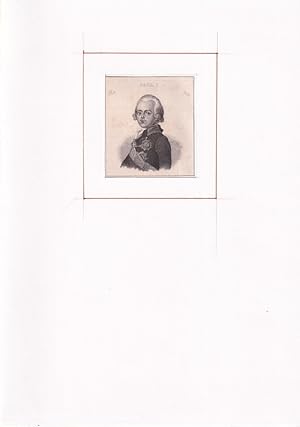 PORTRAIT Paul I. (1754 Sankt Petersburg - 1801 ebenda. Russischer Zar). Schulterstück im Halbprof...