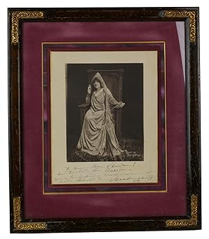 Signed framed photo of Sarah Bernhardt