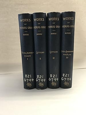 The Works of Thomas Gray. In prose and Verse. In four Vols. (Complete 4 Vol. set )