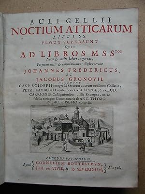 Auli Gellii Noctium Atticarum Libri XX Prout Supersunt quos ad libros MSStos novo & multo labore ...