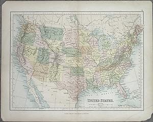 Map of United States (Philips' Comprehensive Atlas 1852)