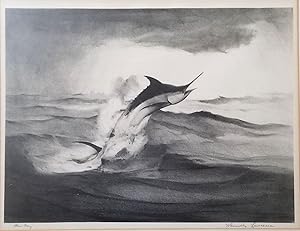"Blue Fury". Signed lithograph