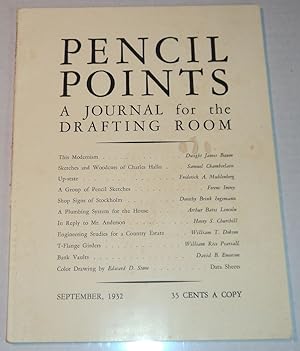 PENCIL POINTS. An Illustrated Monthly Journal for the Drafting Room. [Volume XIII, Number 9, Sept...