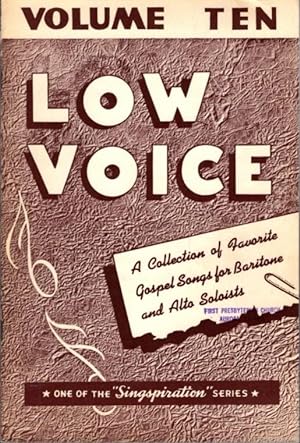 CHOICE COLLECTION OF GOSPEL SOLOS FOR LOW VOICE BOOK NUMBER TEN