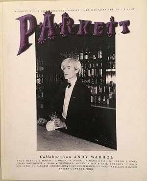 PARKETT NO.12 1987 Kunstzeitschrift / Art magazine Collaboration: ANDY WARHOL