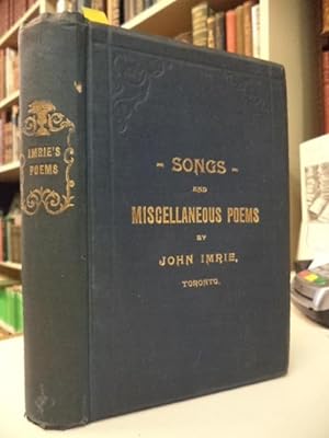 Songs and Miscellaneous Poems [inscribed]