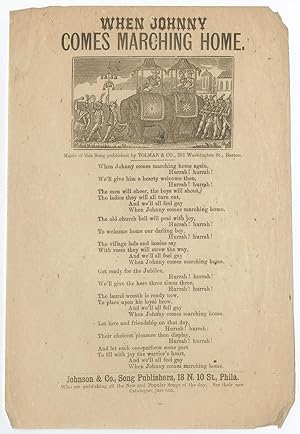 Civil War Song Sheet: When Johnny Comes Marching Home