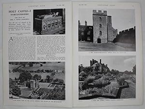 Original Issue of Country Life Magazine Dated July 20th 1940, with a Main Feature on Holt Castle ...