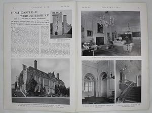 Original Issue of Country Life Magazine Dated July 27th 1940, with a Main Feature on Holt Castle ...