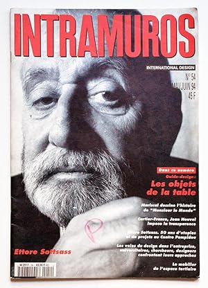 INTRAMUROS International Design n° 54 mai-juin 1994 : Ettore Sottass - Objets de la table